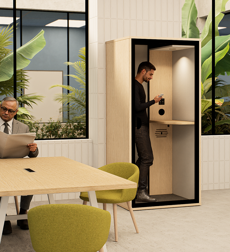 Cabine acoustique solo essentielle S debout