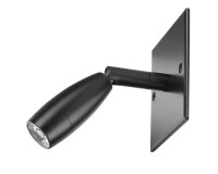 Liseuse a rotule led couleur avec tete tournante Unilux noir
