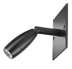Liseuse a rotule led couleur avec tete tournante Unilux noir