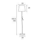 Lampadaire inclinéa unilux blanc