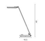 Lampe mendy unilux led prise europe blanche