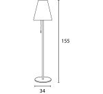 Lampadaire ambiance unilux 2,0 avec abat jour