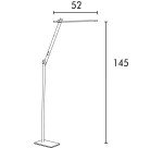 Lampadaire lumilight unilux led noir