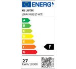 Lampe library Unilux led double blanc