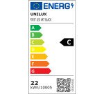 Lampadaire led first unilux articule prise europe noir