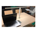 Lampe library Unilux led double blanc