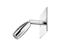 Liseuse a rotule led couleur avec tete tournante Unilux chrome