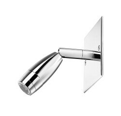 Liseuse a rotule led couleur avec tete tournante Unilux chrome