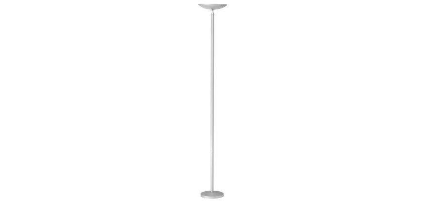 Lampadaire led first unilux prise europe gris métal