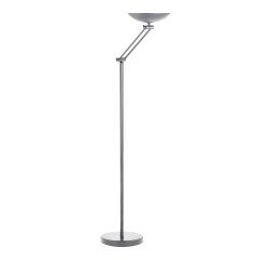 Lampadaire dely 2.0 articulee  unilux led prise europe gris métal