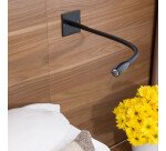 Liseuse flexible led couleur avec  tete tournante unilux