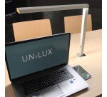 Lampe library Unilux led simple blanc