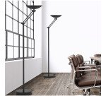 Lampadaire led first unilux articule prise europe noir