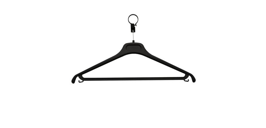 20 cintres anti vol locky unilux noir