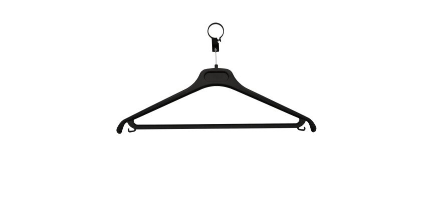 20 cintres anti vol locky unilux noir