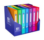 Classeur 4 anneaux cartonné Elba School Life A4 maxi - Dos 4 cm couleurs assorties aléatoires