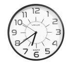 Pendule pop unilux livrée avec pile noir