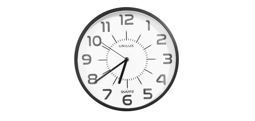 Pendule pop unilux livrée avec pile noir