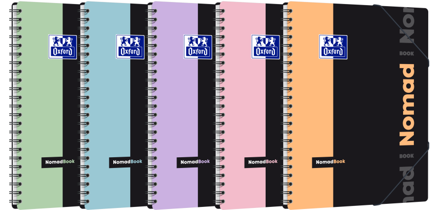 Nomadbook Oxford Pastel Etudiant Integrale 4 Trous 240X310 160P Optik P. Seyes+Tag Polypro Assorti