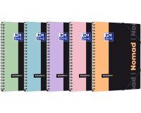 Nomadbook Oxford Pastel Etudiant Integrale 4 Trous 240X310 160P Optik P. Q5/5+Tag Polypro Assorti