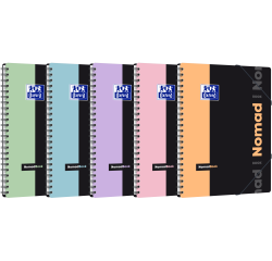Nomadbook Oxford Pastel Etudiant Integrale 4 Trous 240X310 160P Optik P. Q5/5+Tag Polypro Assorti