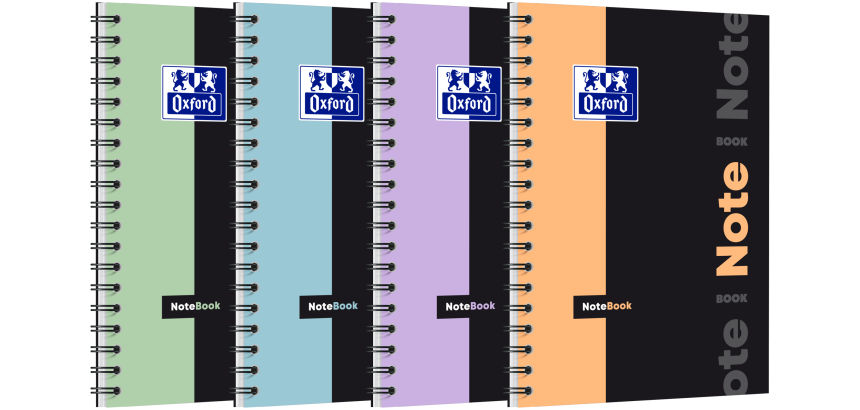 Notebook Oxford Pastel Etudiant Integrale 185X250 160P Optik P. Seyes+Tag Assorti