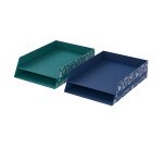 Corbeille a courrier 2 niveaux Oxford romance assorti