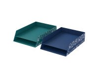 Corbeille a courrier 2 niveaux Oxford romance assorti