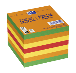 Bloc cube Oxford pense-bête 9x9cm 680 feuilles unies