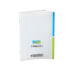 Cahier 2 sections conquerant classique agrafe 170x220 96p 90g seyes endosse polypro 90pages incolore