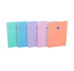 Cahier oxford smart integrale 222x298 endosse 180p 180pages assorti