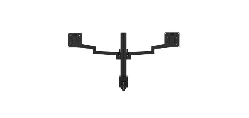 Bras support ecran axio double mecanique unilux noir