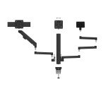 Bras support ecran axio double mecanique unilux noir