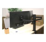 Bras support ecran axio double mecanique unilux noir