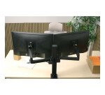 Bras support ecran axio double mecanique unilux noir