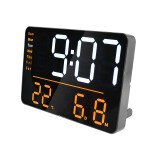 Pendule digital numi led noir