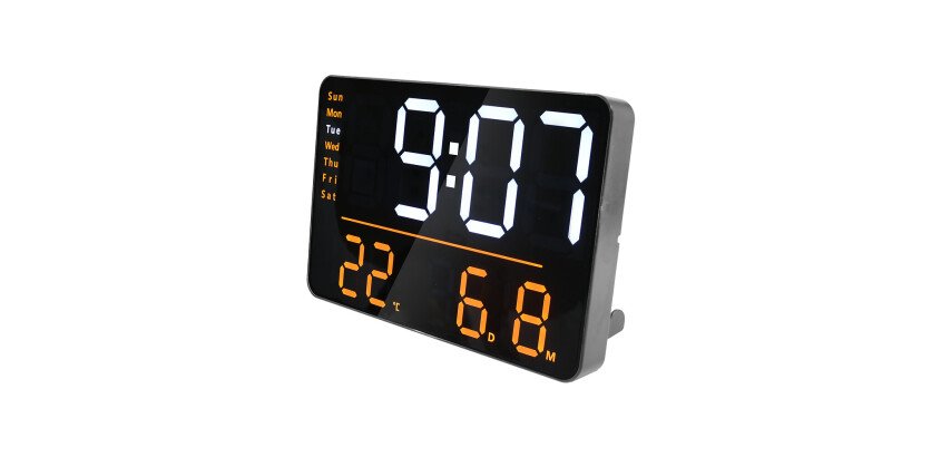 Pendule digital numi led noir