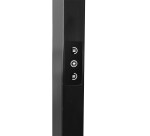 Lampadaire atlas unilux cellule socle led noir