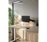 Lampadaire atlas unilux cellule socle led noir