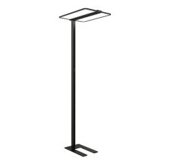 Lampadaire atlas unilux cellule socle led noir