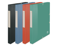 Boite Oxford school life recyclé 24x32 Dos25 polypro opaque pastel assorti