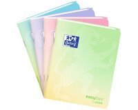 Cahier easybook fusion pastel agrafe 170x220 96p  endosse seyes 96pages assorti