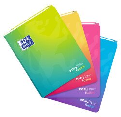 Cahier easybook fusion agrafe 170x220 96p optik p. seyes endosse polypro 96pages assorti