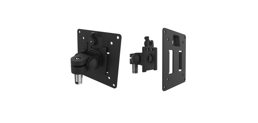 Tête vesa 75 et 100 simple écran axio unilux noir