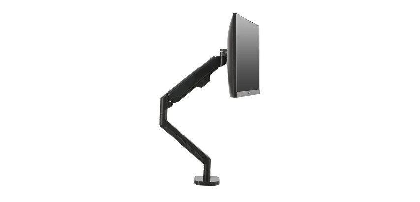 Bras support écran simple varin à gaz axio unilux noir