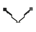 Bras support écran double mécanique axio unilux noir