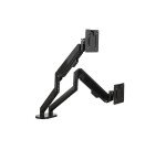 Bras support écran double mécanique axio unilux noir