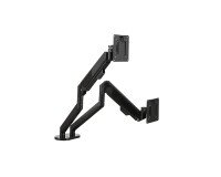 Bras support écran double mécanique axio unilux noir