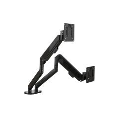 Bras support écran double mécanique axio unilux noir