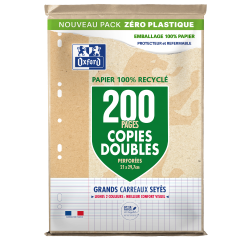 Copies Doubles Oxford Perforees 210X297 Etui 200P Optik P. Recycle Seyes